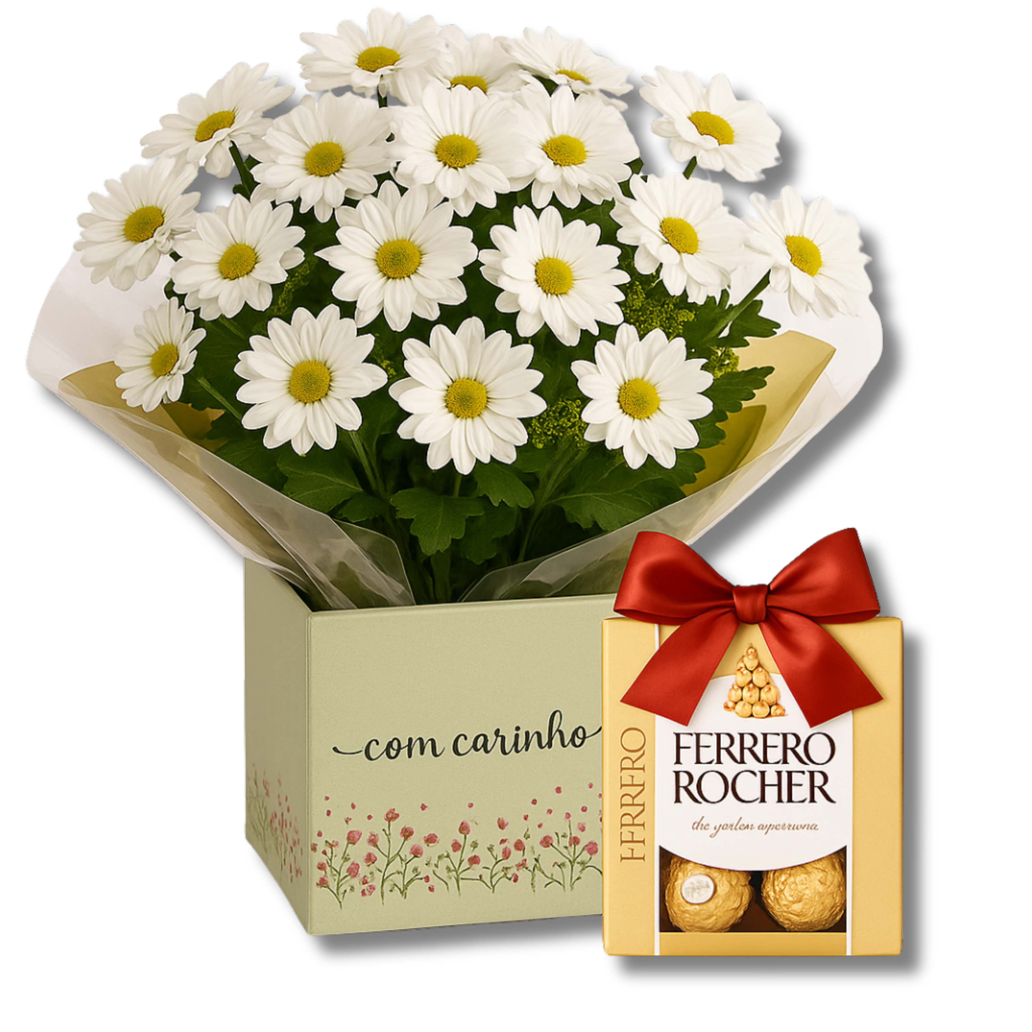 Encanto de Margaridas com Ferrero Rocher